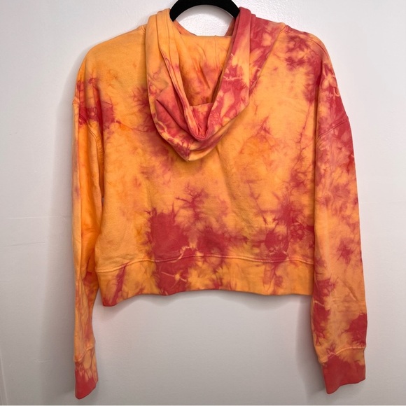 FRANKIE’S BIKINIS Orange and Pink Tie Dye Pullover Hoodie - Picture 5 of 5